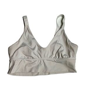 Aerie Chill Play Love Twist Back Sports Lounge Bra White Med